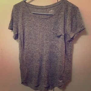 Gray Loose Fitting Hollister Top